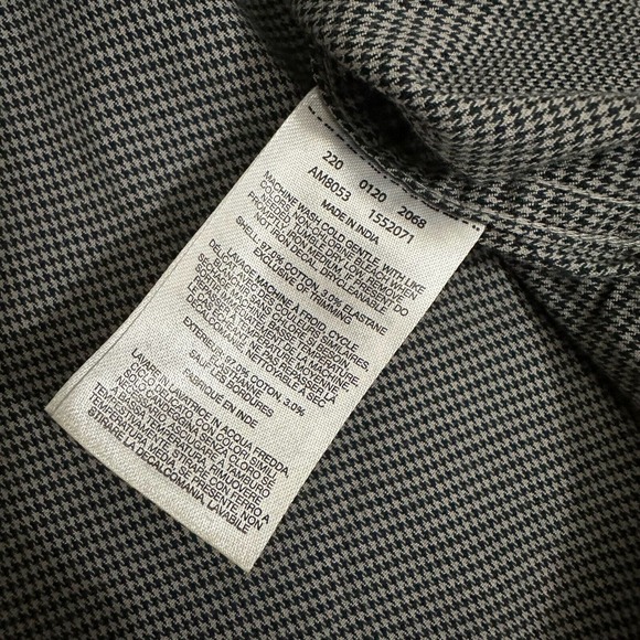 COLUMBIA Vapor Ridge III Long Sleeve Shirt Houndstooth in Black - Picture 6 of 7